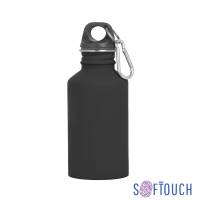 Бутылка спортивная "Финиш", покрытие soft touch, 0,5 л., черный
