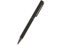Ручка "Bergamo" шариковая автоматическая, черный металлический корпус, 0.7 мм, синяя