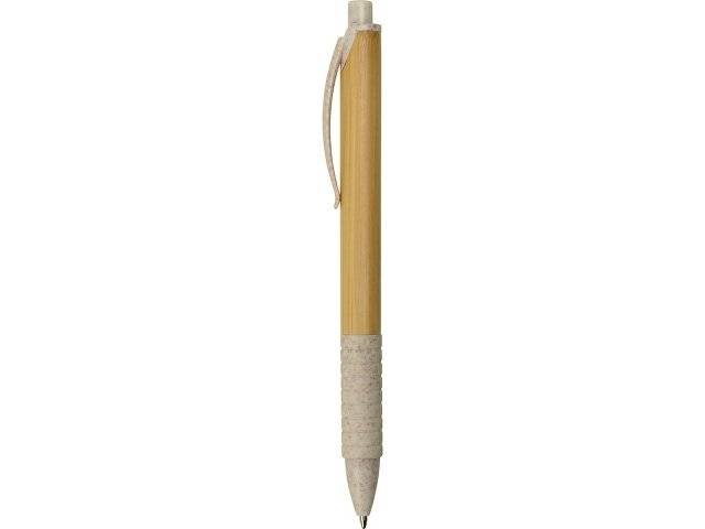 Ручка из бамбука и переработанной пшеницы шариковая "Nara", бамбук/бежевый