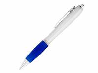 Ручка шариковая "Nash", ярко-синий/серебристый, черные чернила