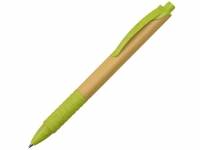 Ручка из бамбука и переработанной пшеницы шариковая "Nara", бамбук/зеленый