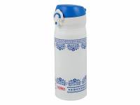 Термос из нерж. стали тм THERMOS JNL-402-BLWH SS V.Insulated Flask,400ml, бело-синий