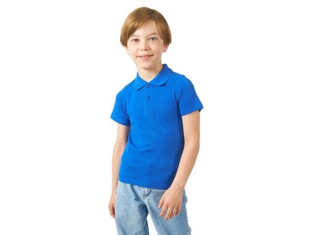 Рубашка поло "First" детская, кл. синий