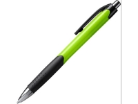 Ручка пластиковая шариковая DANTE, черный/зеленое яблоко