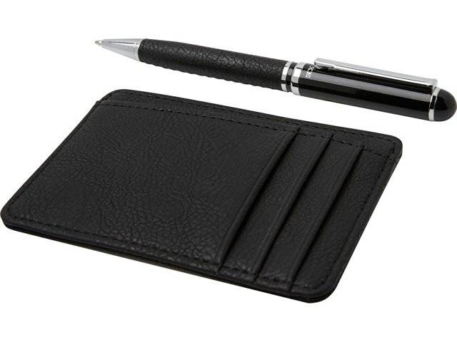 Encore Подарочный набор из шариковой ручки и бумажника, черный