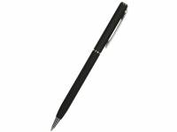 Ручка "Palermo" шариковая  автоматическая, черный металлический корпус, 0,7 мм, синяя