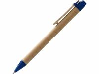 Ручка шариковая "Salvador", натуральный/темно-синий, черные чернила