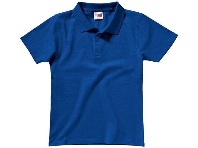 Рубашка поло "First" детская, кл. синий