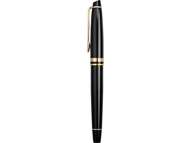 Ручка-роллер Waterman Expert 3, цвет: Black Laque GT, стержень: Fblk