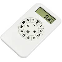 Калькулятор; белый; 5,8х10,2х0,8 см; пластик